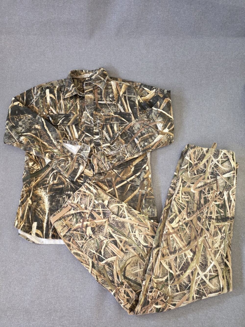 Cabela’s Pants 32 Jacket Mens Med Brush Camo Hunting Outfit Deer